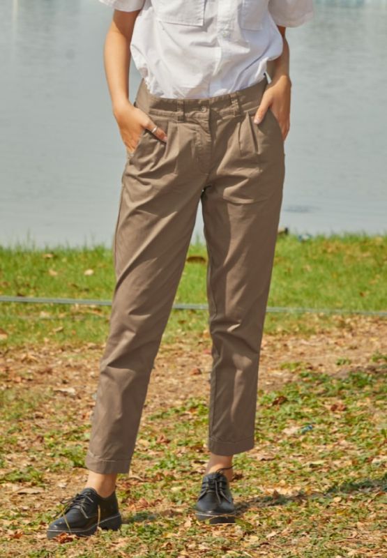 Khaki Bros. - Pegged Pants - กางเกงขายาวสำหรับผู้หญิง - KL21B001