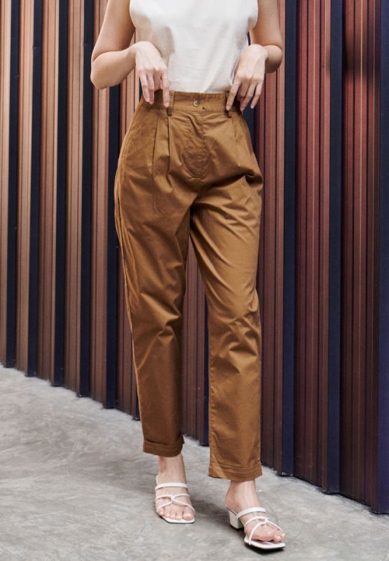 Khaki Bros. - Pegged Pants - กางเกงขายาวสำหรับผู้หญิง - KL22B004