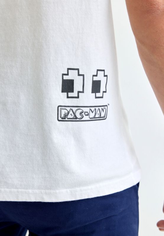 Pac-Man x Khaki Bros.  - เสื้อยืดคอกลม - KM22K611 - White