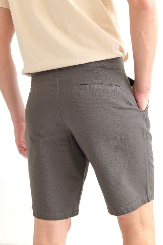 Khaki Bros - Loose Fit Shorts - กางเกงขาสั้น ทรง Loose Fit - KM22T005 - Lt.Khaki