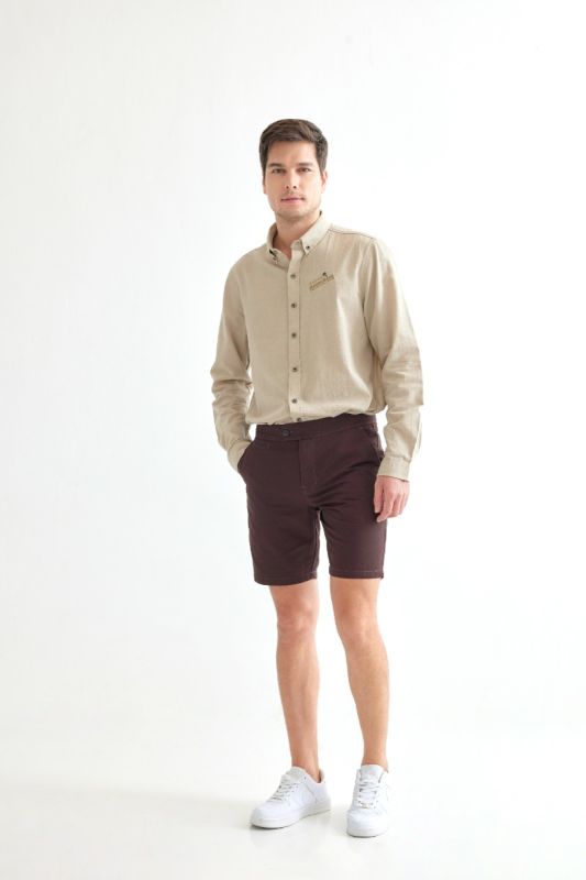 Khaki Bros - Slim Fit Shorts - กางเกงขาสั้น ทรง Slim Fit - KM22T004