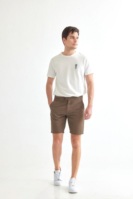 Khaki Bros - Slim Fit Shorts - กางเกงขาสั้น ทรง Slim Fit - KM22T004