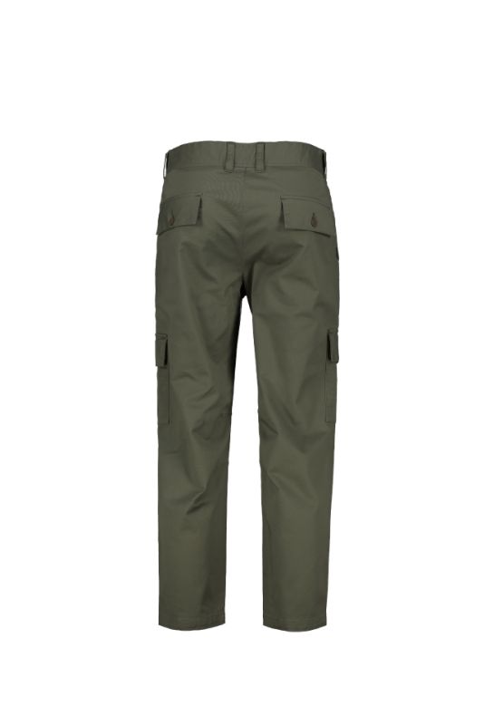 Khaki Bros. - Cropped Cargo Pants - กางเกงขายาว - กางเกงคาร์โก้ - KM21A002 Olive