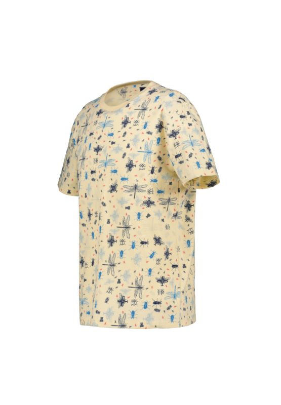 Khaki Bros. - คาคิบรอส - Round neck t-shirt - เสื้อยืดคอกลม - KM21K008 Beige