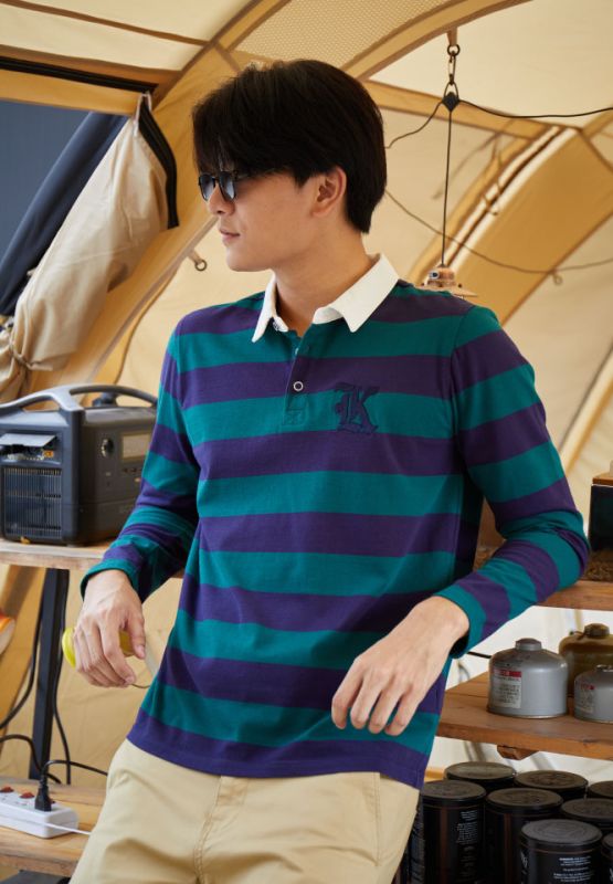 Khaki Bros - Polo Long Sleeve T-Shirt- เสื้อโปโลแขนยาว - KM21K060