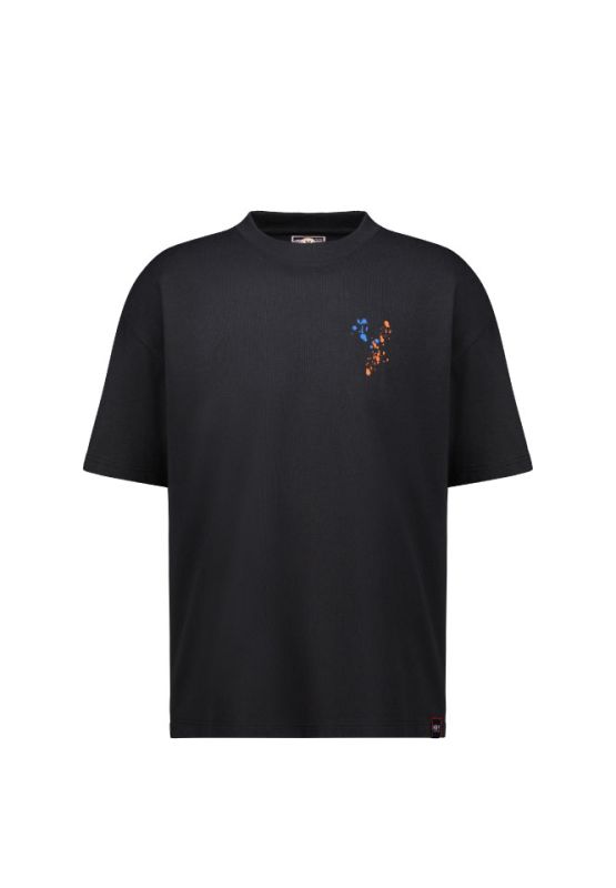Khaki Bros. - คา คิ บรอส. - Round T-shirt loose fit - เสื้อยืดคอกลม - KM22K015 - Black