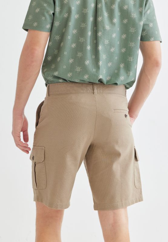 Khaki Bros - Cargo Loose Fit Shorts - กางเกงขาสั้น ทรง Cargo Loose Fit - KM22T002