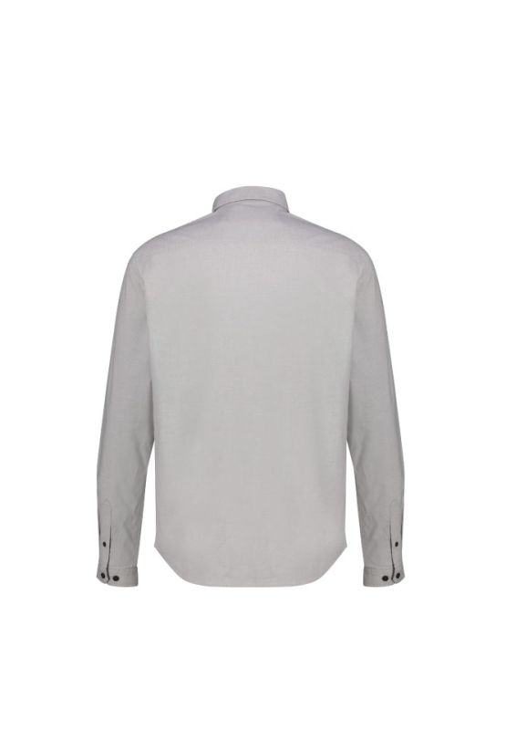 Khaki Bros. - Long Sleeve Shirt - เสื้อเชิ๊ตแขนยาว - KM22S007 - Lt.Grey