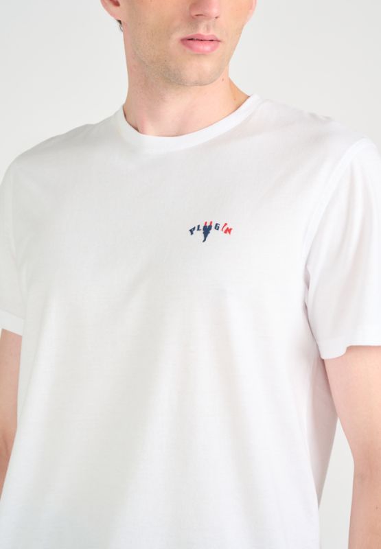 Khaki Bros. - คาคิ บรอส - Round neck T-shirt - เสื้อยืดคอกลม - KM23K044 - White