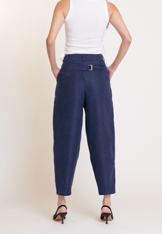 Khaki Bros. - Pegged High waist Pants - กางเกงขายาวสำหรับผู้หญิง - KL23B003