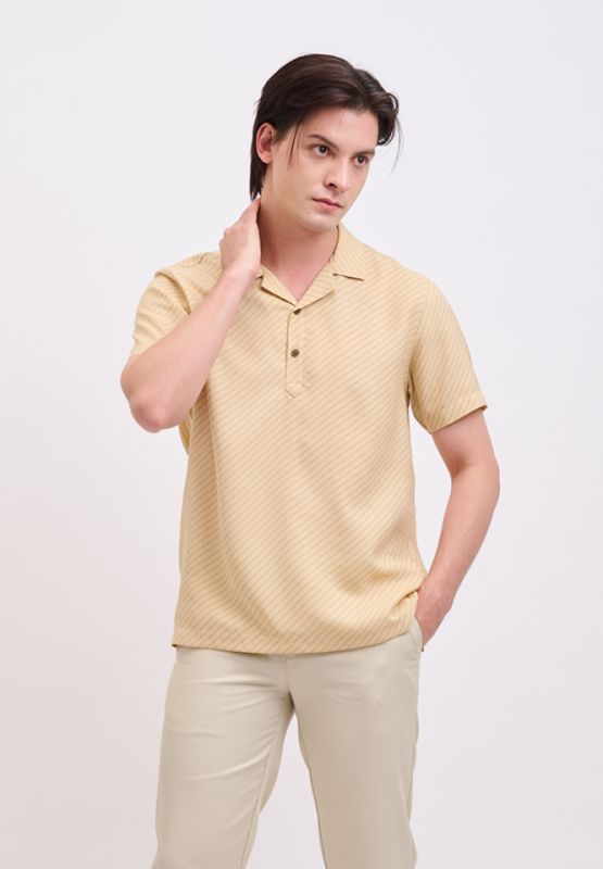 Khaki Bros - Short Sleeve Pullover Shirt - เสื้อเชิ๊ตแขนสั้น - ทรง Pullover - KM23S011