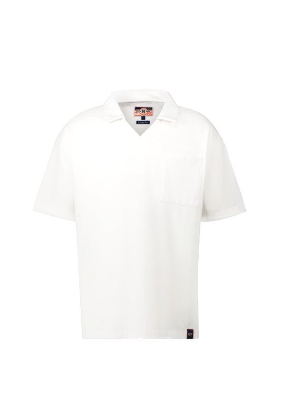 Khaki Bros. - คา คิ บรอส. - Polo loose fit - เสื้อยืดคอโปโล - KM22K004 - White