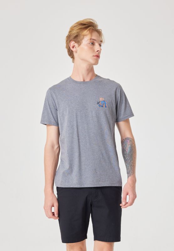 Khaki Bros. - คาคิบรอส - Round neck t-shirt loose fit - เสื้อยืดคอกลม - KM23K059