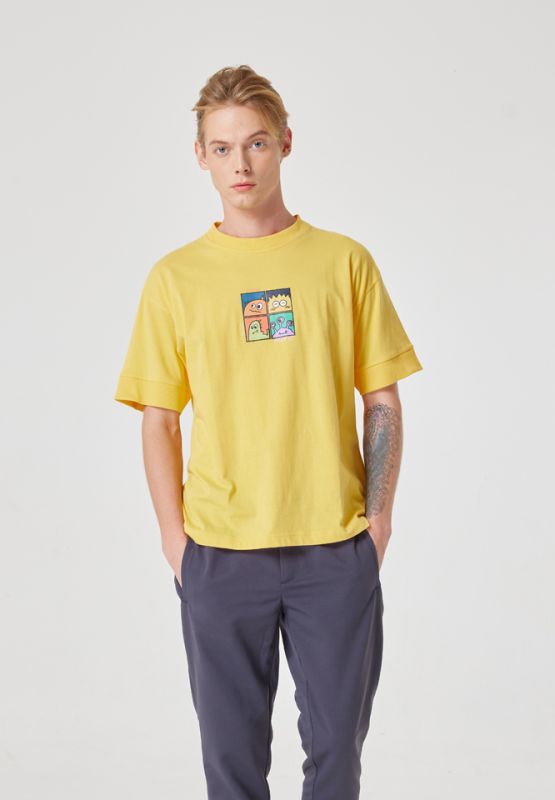Khaki Bros. - คาคิบรอส - Round neck t-shirt loose fit - เสื้อยืดคอกลม - KM23K070