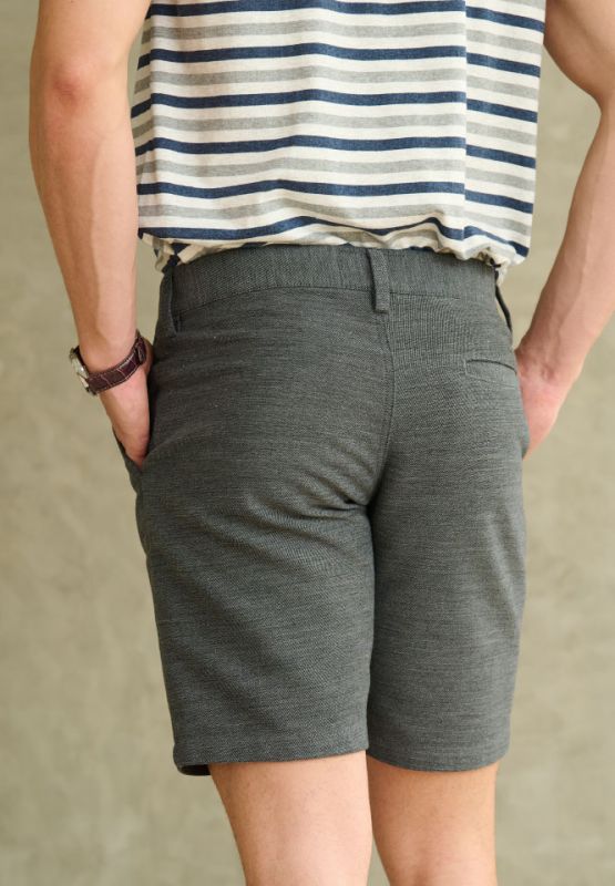 Khaki Bros. - Shorts Slim Fit - กางเกงขาสั้น ทรง Slim Fit - KM22T006 - Charcoal