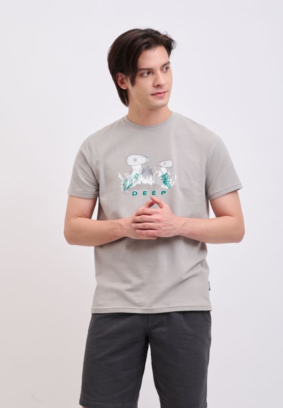 Khaki Bros. - คาคิบรอส - Round neck t-shirt - เสื้อยืดคอกลม - KM23K019