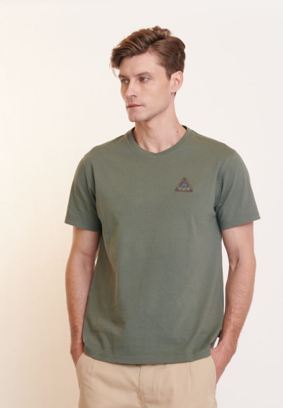 Khaki Bros. - คาคิบรอส - Round neck t-shirt - เสื้อยืดคอกลม - KM23K007