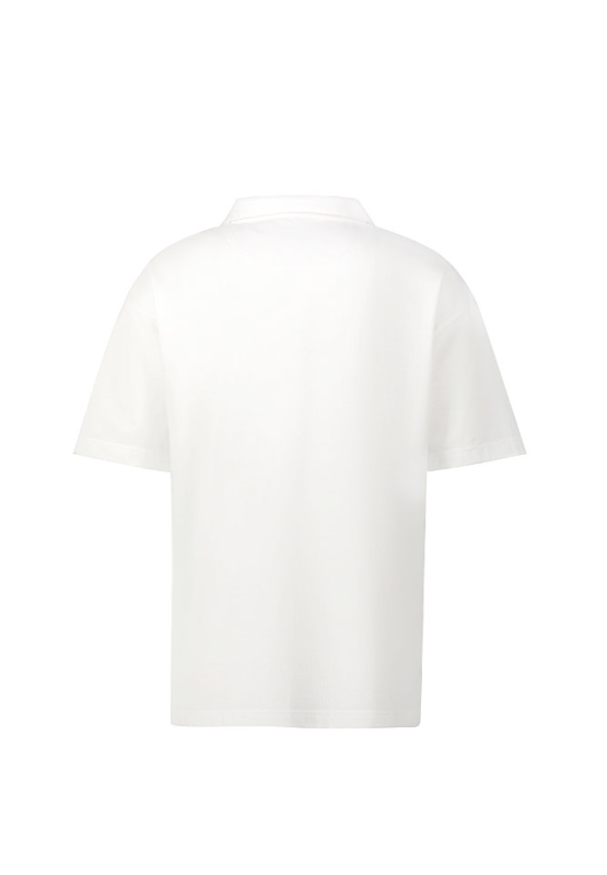 Khaki Bros. - คา คิ บรอส. - Polo loose fit - เสื้อยืดคอโปโล - KM22K004 - White