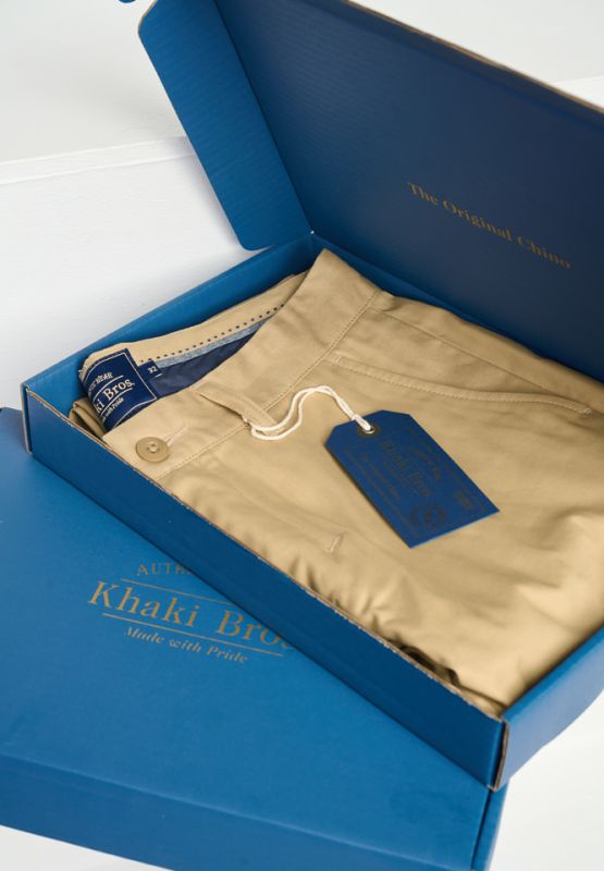 Khaki Bros - The Original Chino - กางเกงชิโน่ขายาว ทรง Tapered Fit - KM23B007