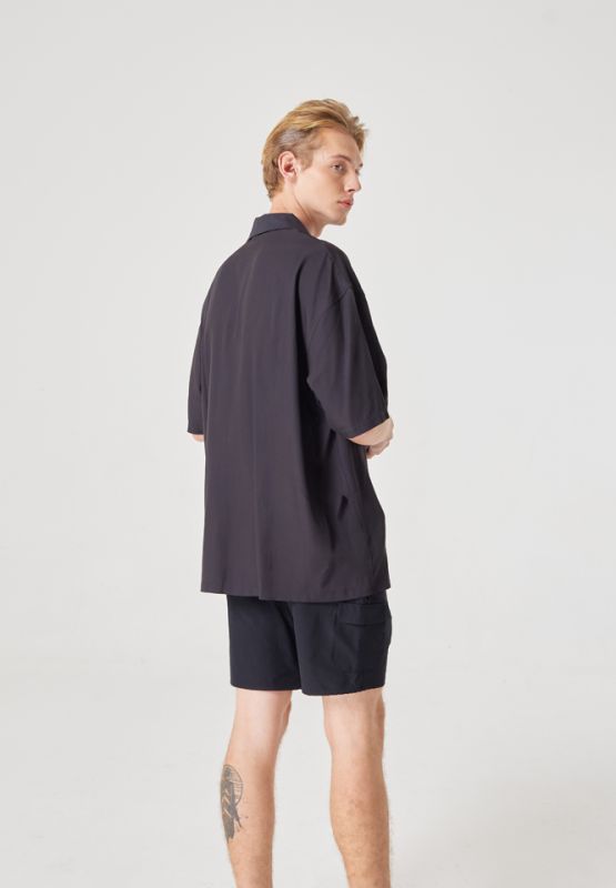 Khaki Bros - คา คิ บรอส. - Short Sleeve loose Shirt - เสื้อเชิ้ตแขนสั้น - KM23S027