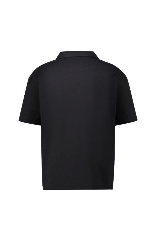 Khaki Bros. - คา คิ บรอส. - Polo loose fit - เสื้อยืดคอโปโล - KM22K007 - Black