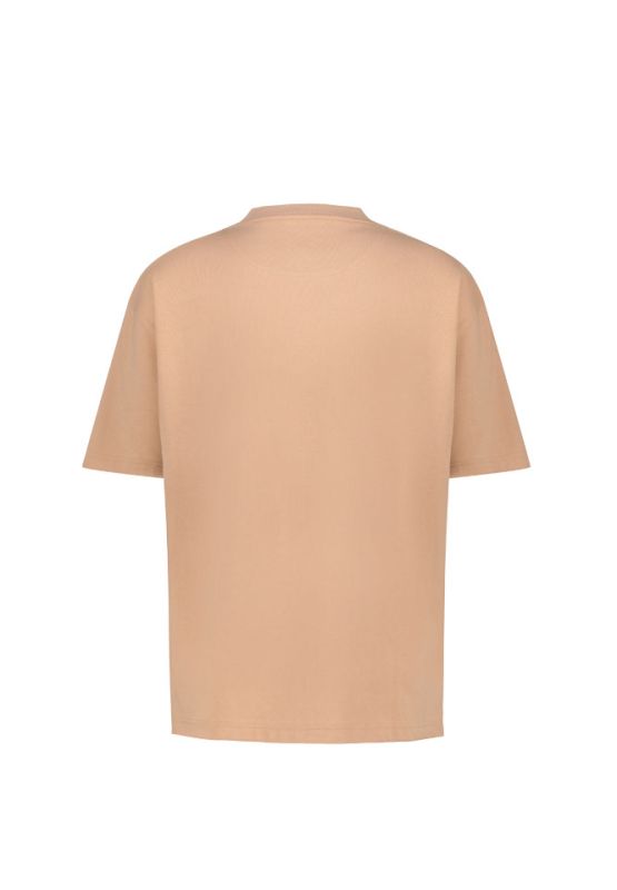 Khaki Bros. - คา คิ บรอส. - Round T-shirt loose fit - เสื้อยืดคอกลม - KM22K017 - Lt. Khaki