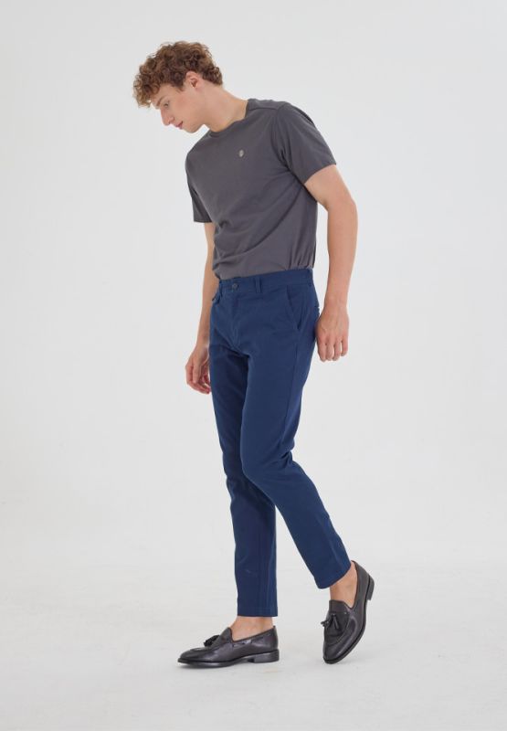 Khaki Bros - Chino Pants Slim Fit - กางเกงชิโน่ขายาว ทรง Slim Fit - KM24B001