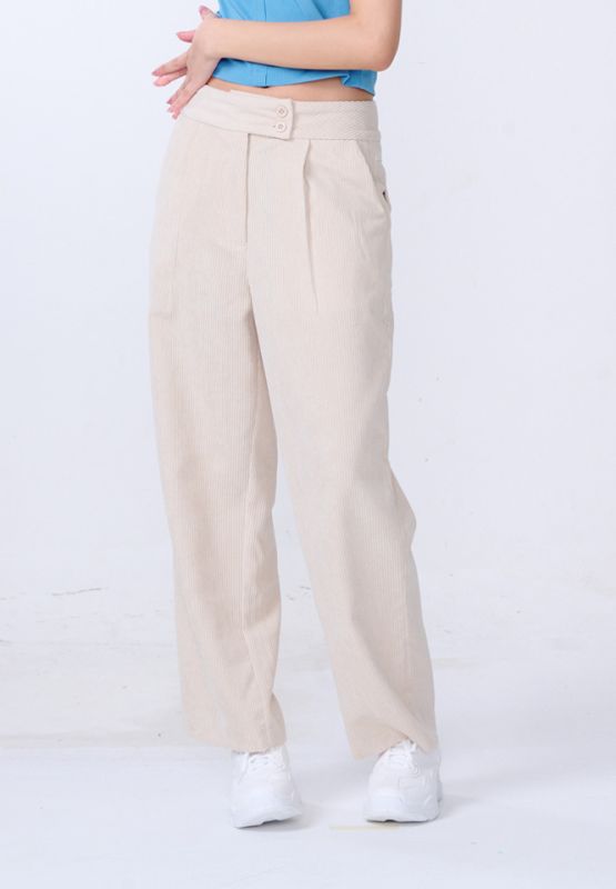 Khaki Bros. - Hight Waist Pants - กางเกงขายาวสำหรับผู้หญิง - KL24B001
