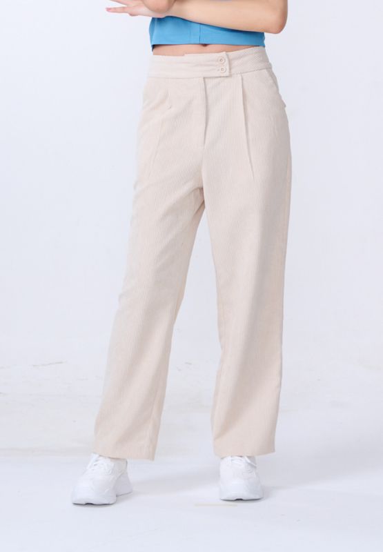 Khaki Bros. - Hight Waist Pants - กางเกงขายาวสำหรับผู้หญิง - KL24B001