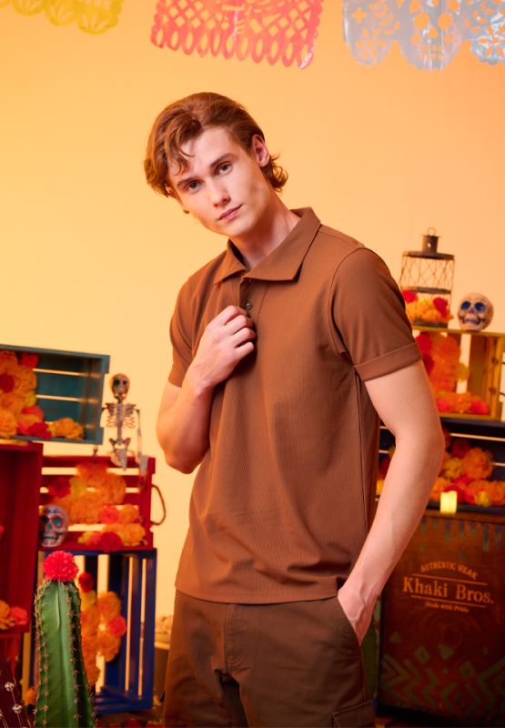 Khaki Bros - Polo T-Shirt - เสื้อโปโลแขนสั้น - KM24K015