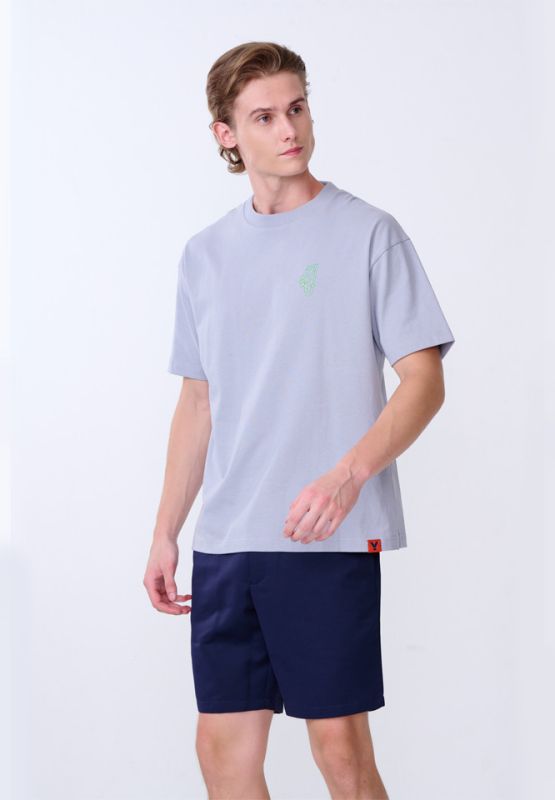 Khaki Bros. - คาคิบรอส - Round neck t-shirt loose fit - เสื้อยืดคอกลม - KM24K023