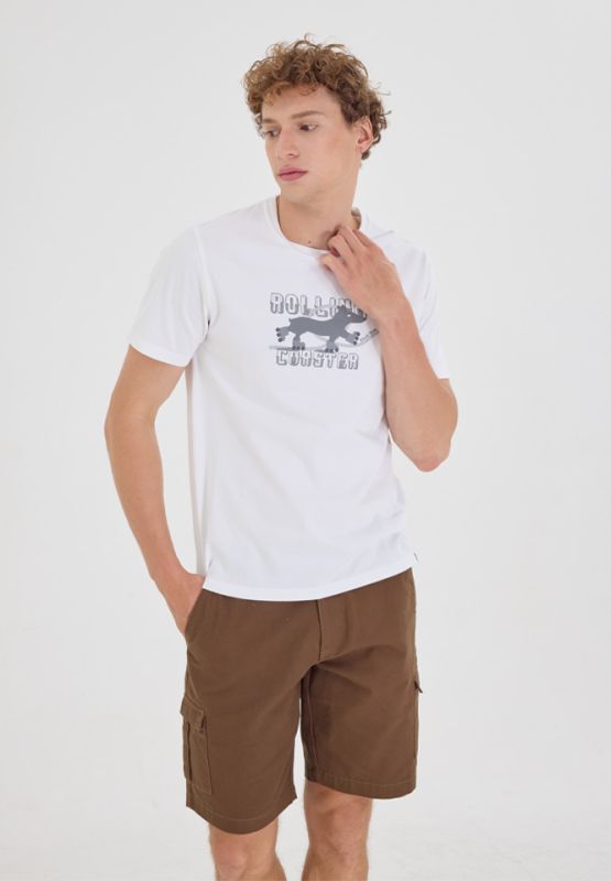 Khaki Bros. - คาคิบรอส - Round neck T-shirt Regular Fit - เสื้อยืดคอกลม - KM24K030