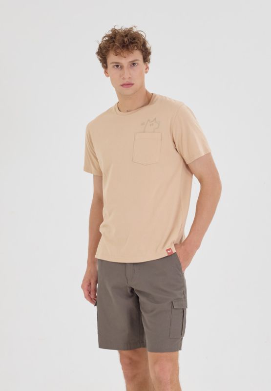 Khaki Bros. - คาคิบรอส - Round neck T-shirt Regular Fit - เสื้อยืดคอกลม - KM24K031