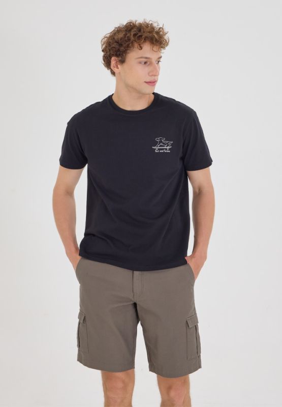 Khaki Bros. - คาคิบรอส - Round neck T-shirt Regular Fit - เสื้อยืดคอกลม - KM24K032