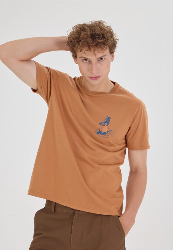 Khaki Bros. - คาคิบรอส - Round neck T-shirt Regular Fit - เสื้อยืดคอกลม - KM24K035