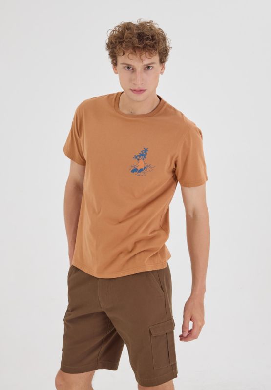 Khaki Bros. - คาคิบรอส - Round neck T-shirt Regular Fit - เสื้อยืดคอกลม - KM24K035