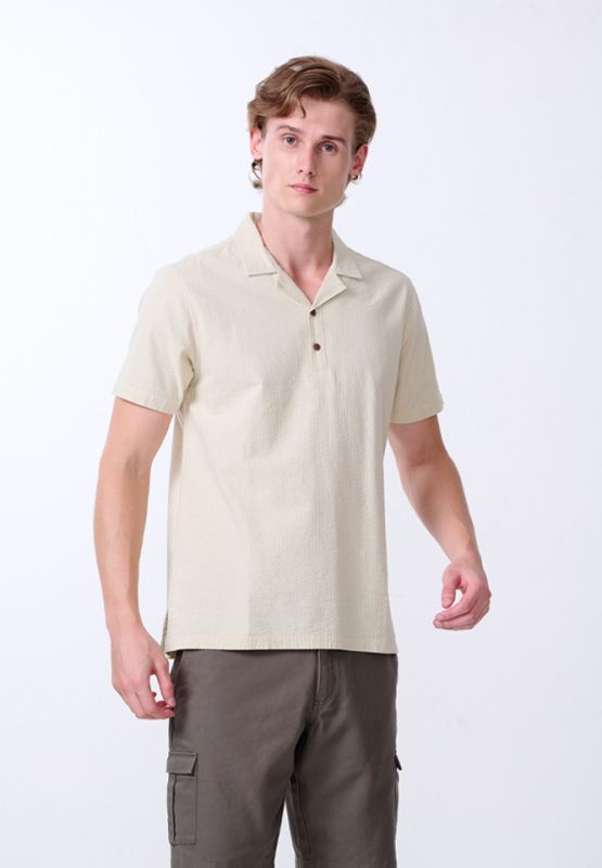 Khaki Bros - Short Sleeve Pullover Shirt - เสื้อเชิ้ตแขนสั้น - ทรง Pullover  - KM24S006