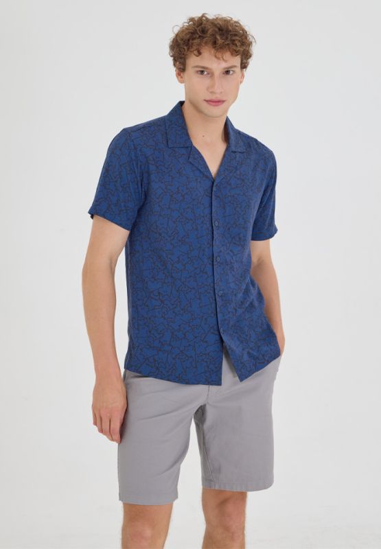 Khaki Bros - คา คิ บรอส. - Short Sleeve Shirt - เสื้อเชิ้ตแขนสั้น - KM24S012