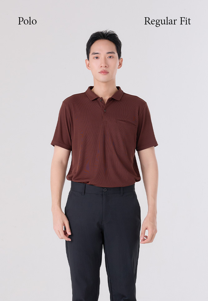 Khaki Bros. - Polo T-Shirt - เสื้อโปโลแขนสั้น ทรง Regular Fit - KM26K019