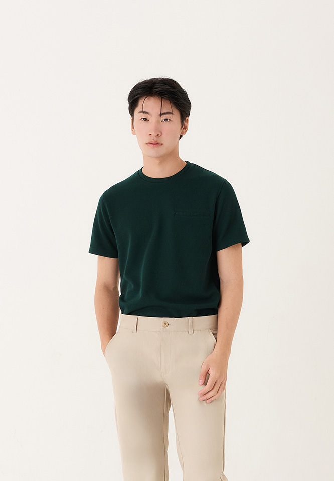Khaki Bros. - คาคิบรอส - Round neck T-shirt Regular Fit - เสื้อยืดคอกลม ทรง Regular Fit - KM26K009
