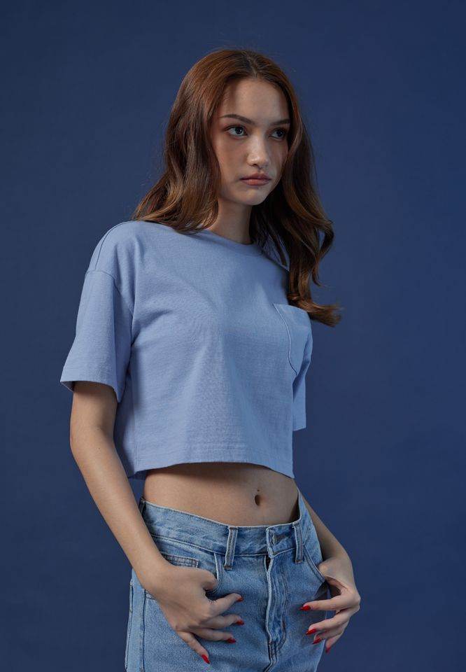 Billings by Khaki Bros. เสื้อยืดคอกลม ทรง Loose fit BL23K008