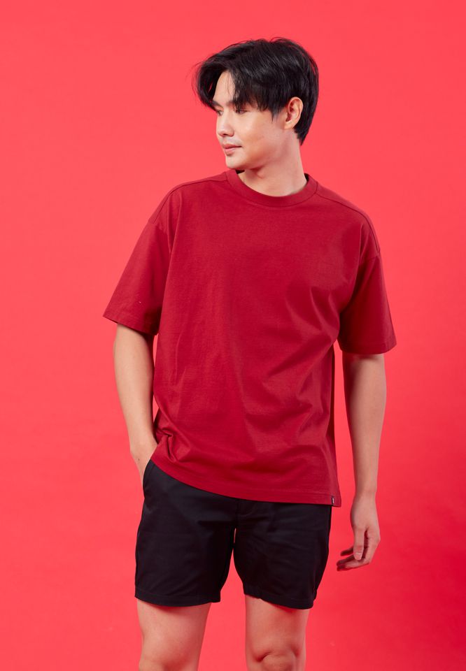 Billings by Khaki Bros. เสื้อยืดคอกลม ทรง Loose fit BM23K004