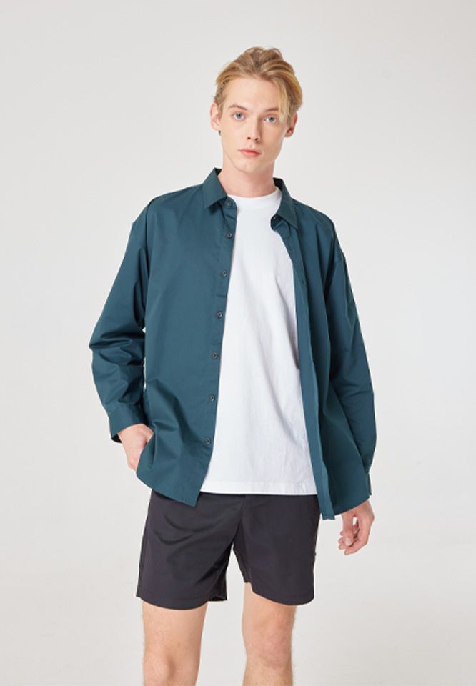 Billings by Khaki Bros. - เสื้อเชิ้ตแขนยาว ทรง Loose fit BM23S001
