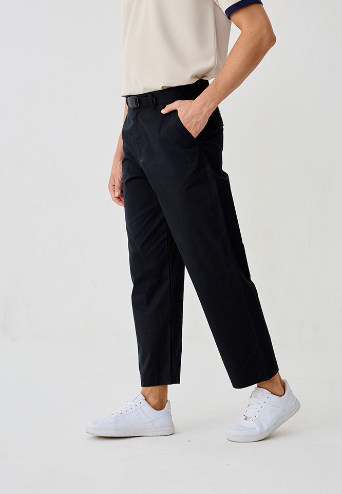 Dapper x Khaki Bros - Fashion pants - กางเกงขายาว ทรง Relax Fit - DAMTC3_BK_2001KB