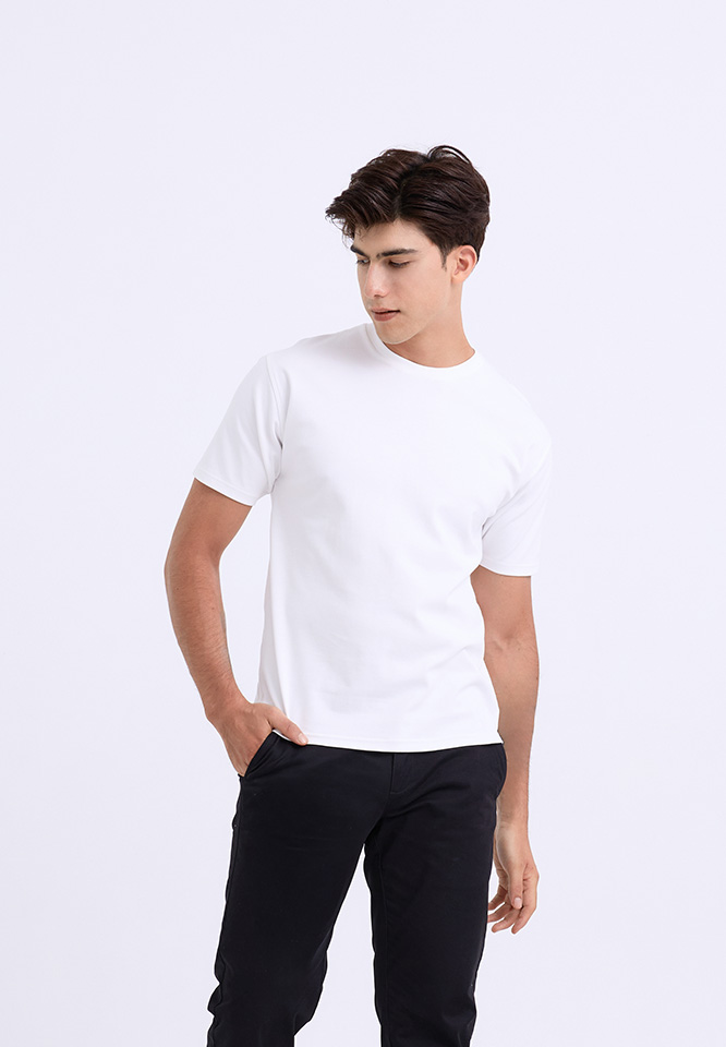 Khaki Bros. - คาคิบรอส - Round neck T-shirt Relax Fit - เสื้อยืดคอกลม ทรง Relax Fit - KMK1K803