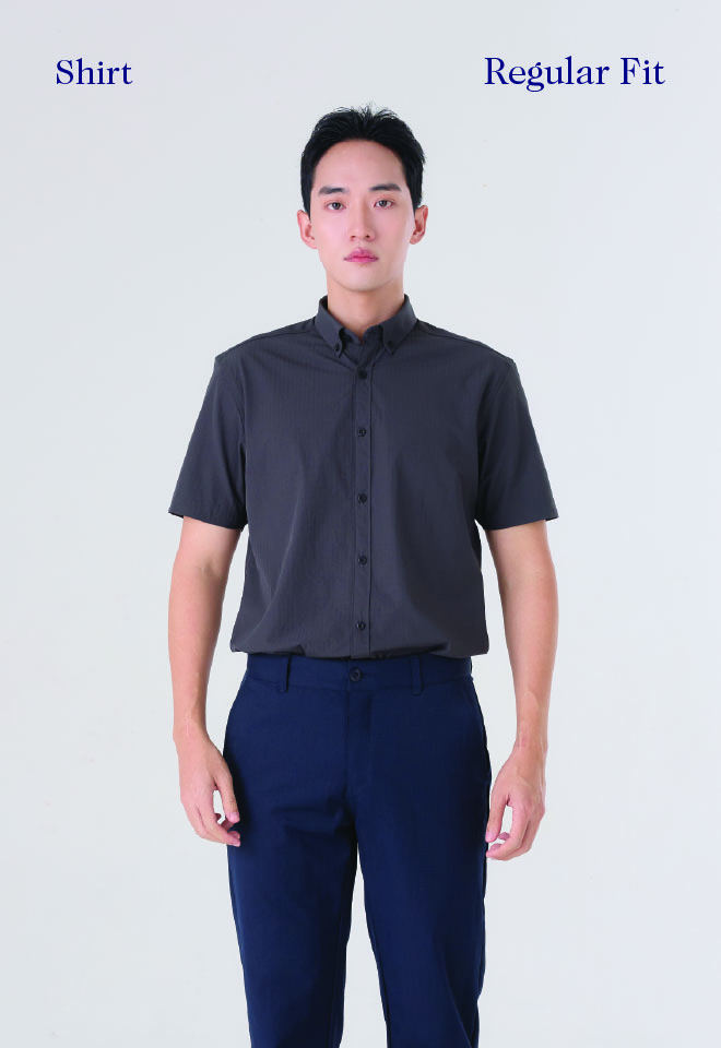 Khaki Bros. - คาคิบรอส - Short Sleeve Shirt Regular Fit - เสื้อเชิ๊ตแขนสั้น ทรง Regular Fit - KM26S010