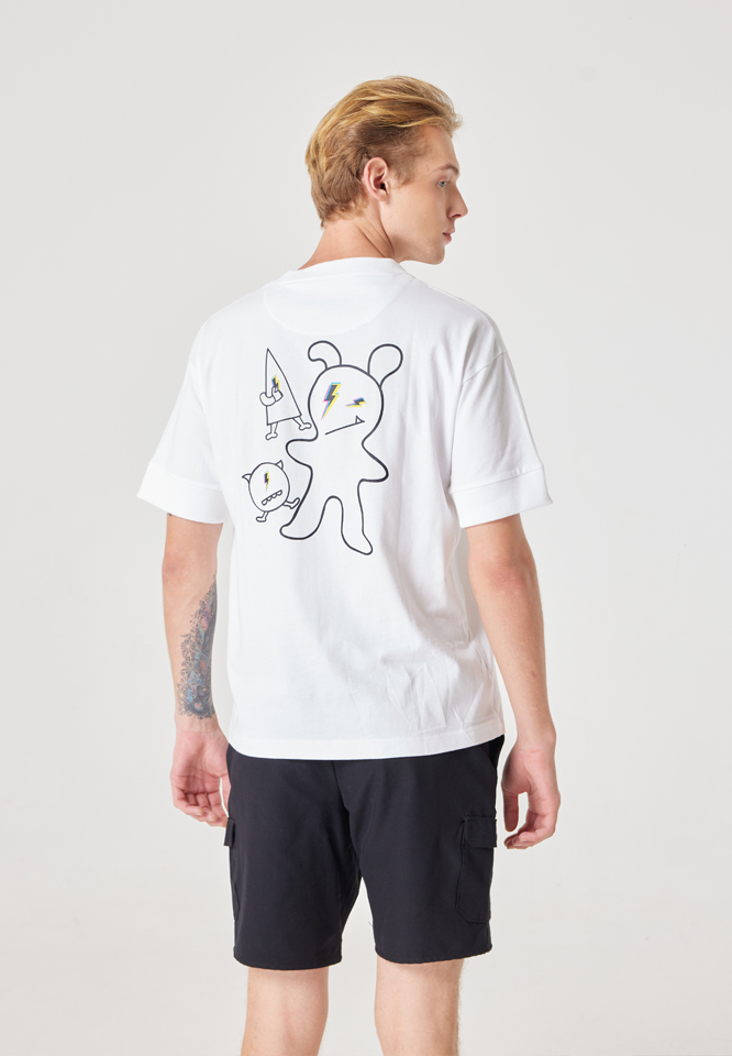 Khaki Bros. - คาคิบรอส - Round neck t-shirt loose fit - เสื้อยืดคอกลม - KM23K071