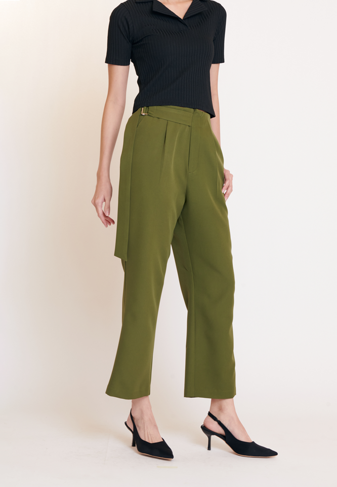 Khaki Bros. - Hight Waist Pants - กางเกงขายาวสำหรับผู้หญิง - KL23B004