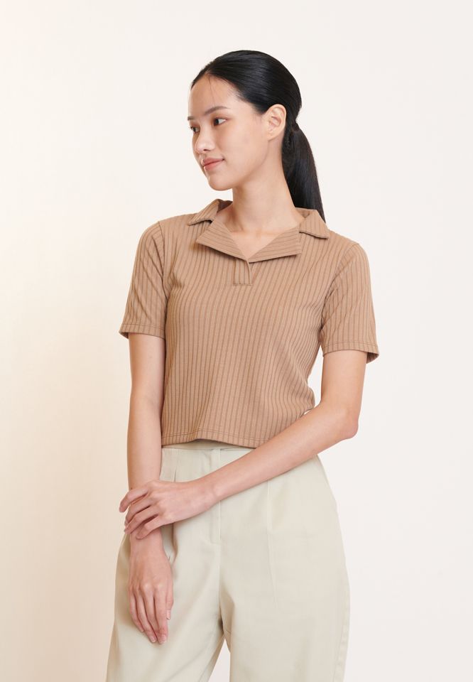Khaki Bros. - Polo Cropped - เสื้อโปโลทรงครอป - KL23K003