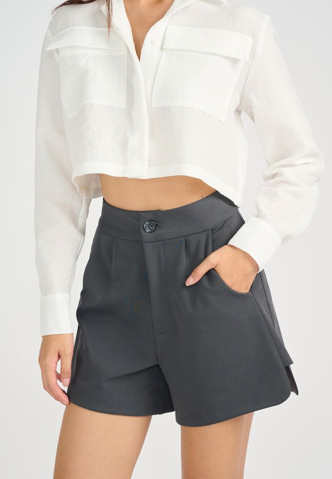 Khaki Bros. - High waist short - กางเกงขาสั้นผู้หญิง - KL23T008